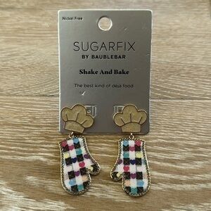 NWT Sugarfix by BaubleBar Shake and Bake Nickel Free Earrings